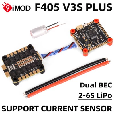 9IMOD F405 V3 2-6S Flight Controller Board 30x30mm 4in1 60A ESC for RC Drone FPV - Image 1 of 4