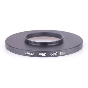RISE(UK) 28mm-52mm 28-52 mm 28 to 52 Step Up Ring Filter Adapter black - Picture 1 of 3