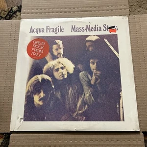 Acqua Fragile ~ Mass Media Stars ~ 1974 Import 1st Press Italian Prog Sealed LP - Picture 1 of 3