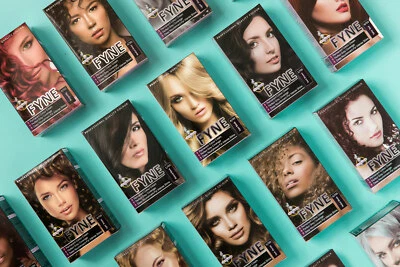 FYNE Permanent Hair Cream Colour - Pack of 3 with Conditioner - Shiny Womens Dye