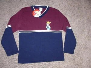 Vintage 90s POKEMON sewn made in USA v-neck Sweater NEW WITH TAG Youth Medium - Picture 1 of 4