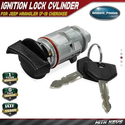 Cilindro de bloqueo de encendido Zamak 5 con llaves para Jeep Wrangler 1997 Cherokee TJ Dodge Foto 1 de 4