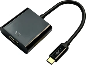 USB C to HDMI Adapter 4K, Type C to HDMI, Thunderbolt 3/4 Compatible for Macbook - Picture 1 of 12