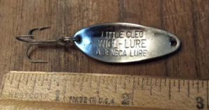 vintage 1.5-inch Little Cleo A SENECA LURE spoon - no girl -blue/silver - Picture 1 of 3