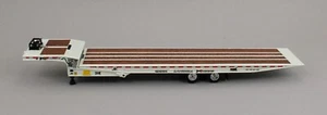 DCP 1:64 *WHITE* LANDOLL 440 Traveling Axle Flatbed Trailer *NEW* - Picture 1 of 2