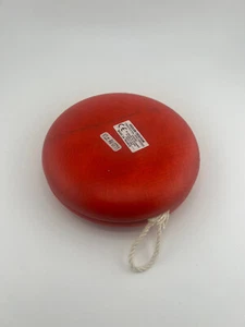 Yoyo SCHAL HOLZ ROT GROSSER DIAM 12 CM MADE FRANCE Jura Wassermalerei - Bild 1 von 3