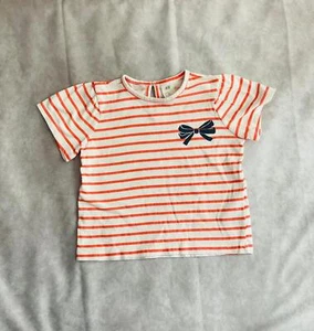 Camiseta a rayas con lazo para niñas H&M - Imagen 1 de 3