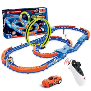 46pcs Electric Car Track Racing Boy Kids Toy Race Track Set with Remote Control - Picture 1 of 12