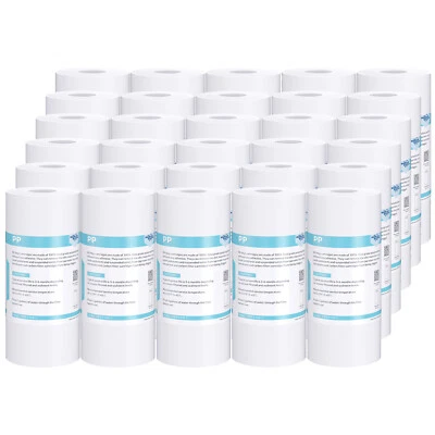 30 Pack 10"x4.5" 5 Micron Sediment Water Filter Big Blue Whole House Replacement - Image 1 of 4