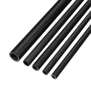 Ultra Lightweight Carbon Fiber Round Tube 4mm x 2mm ID x 1000mm - Picture 1 of 5