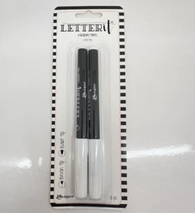 Ranger Clear Embossing Ink Letter It™ Medium Pens 2-pc, Brush & Bullet Tips - Picture 1 of 4