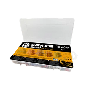 Savage Gear RIB WORM KIT 60-tlg. Kunstköder Set Forelle Barsch Hecht - Bild 1 von 5