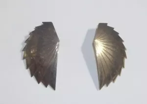 Pendientes perforados vintage en tono dorado - Imagen 1 de 2