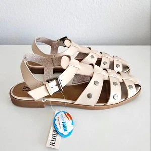 NWT Seychelles Fisherman Farrah Memory Foam Studded Sandals Women 10 Wide Width - Imagen 1 de 9