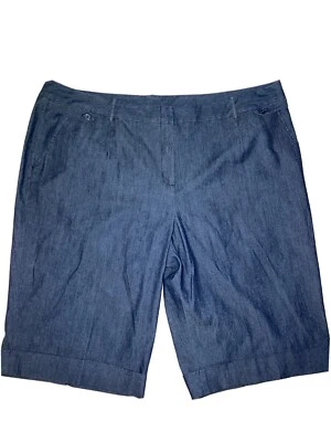 NWT Womens Jean Shorts, Larry Levine Woman, Size 24 - Image 1 of 4