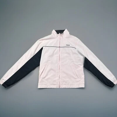 Reebok Jacket Women’s Small Vintage Y2K 2000s Pink Black Track Running Zip Up - Image 1 of 4