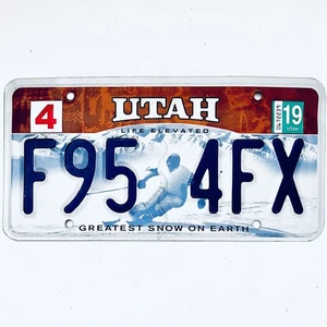 2019 Stati Uniti Utah più grande neve sulla terra targa passeggero F95 4FX - Foto 1 di 1