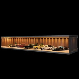 1/43 Diorama Car Garage Model LED Lighting Car Showroom Parking Lot Scene Model - Picture 1 of 77