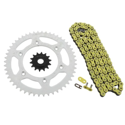 Cadena y piñón amarillo sin junta tórica Honda CRF450R CRF 450 R 2004-2014 14/50 120 L Foto 1 de 4