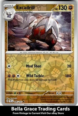 Excadrill #086/162 SV05: Temporal Forces Pokemon Uncommon Reverse Holo - Image 1 of 2