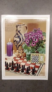Schachweltmeisterschaft 1972 - Bobby Fischer vs. Spassky Postkarte Island - Bild 1 von 3