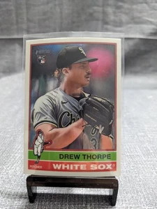MLB Drew Thorpe 2024 Heritage Topps #334 White Sox RC CHROME REFRACTOR - Picture 1 of 2