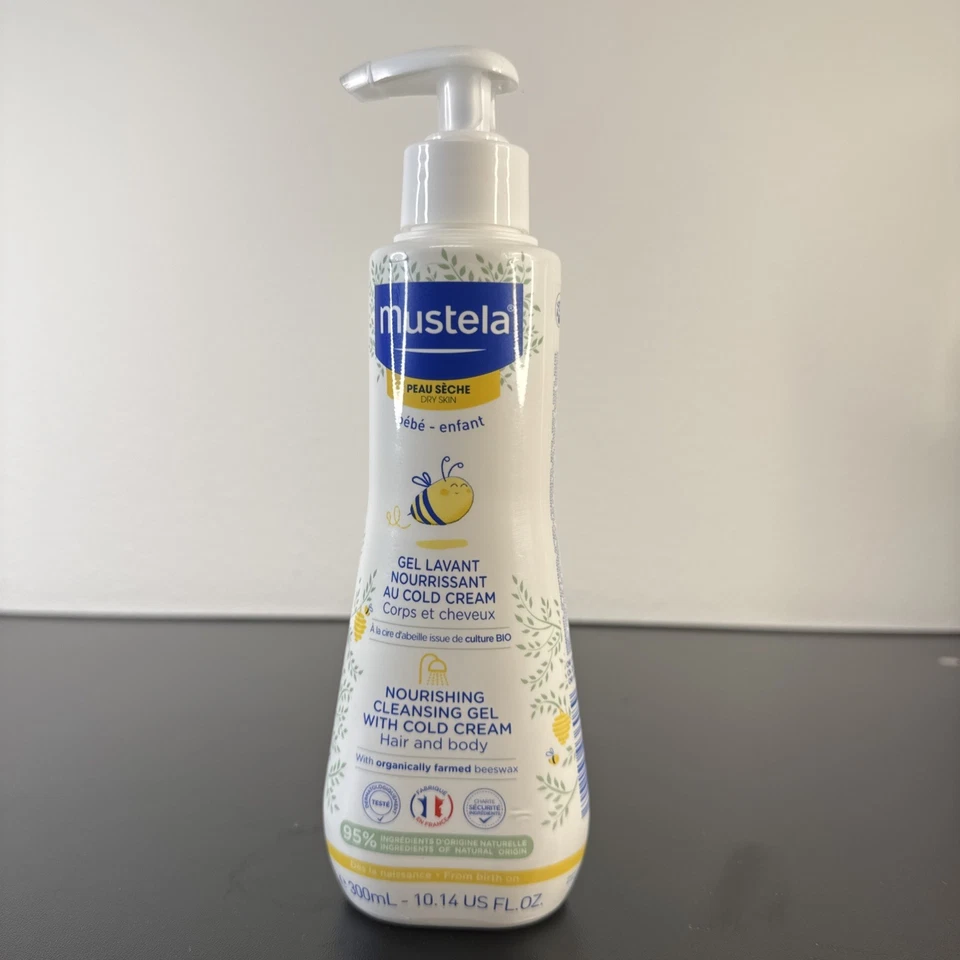 Mustela Nourishing Cleansing Gel with Cold Cream 10.14oz Ea. 2pk 9/27. Ship