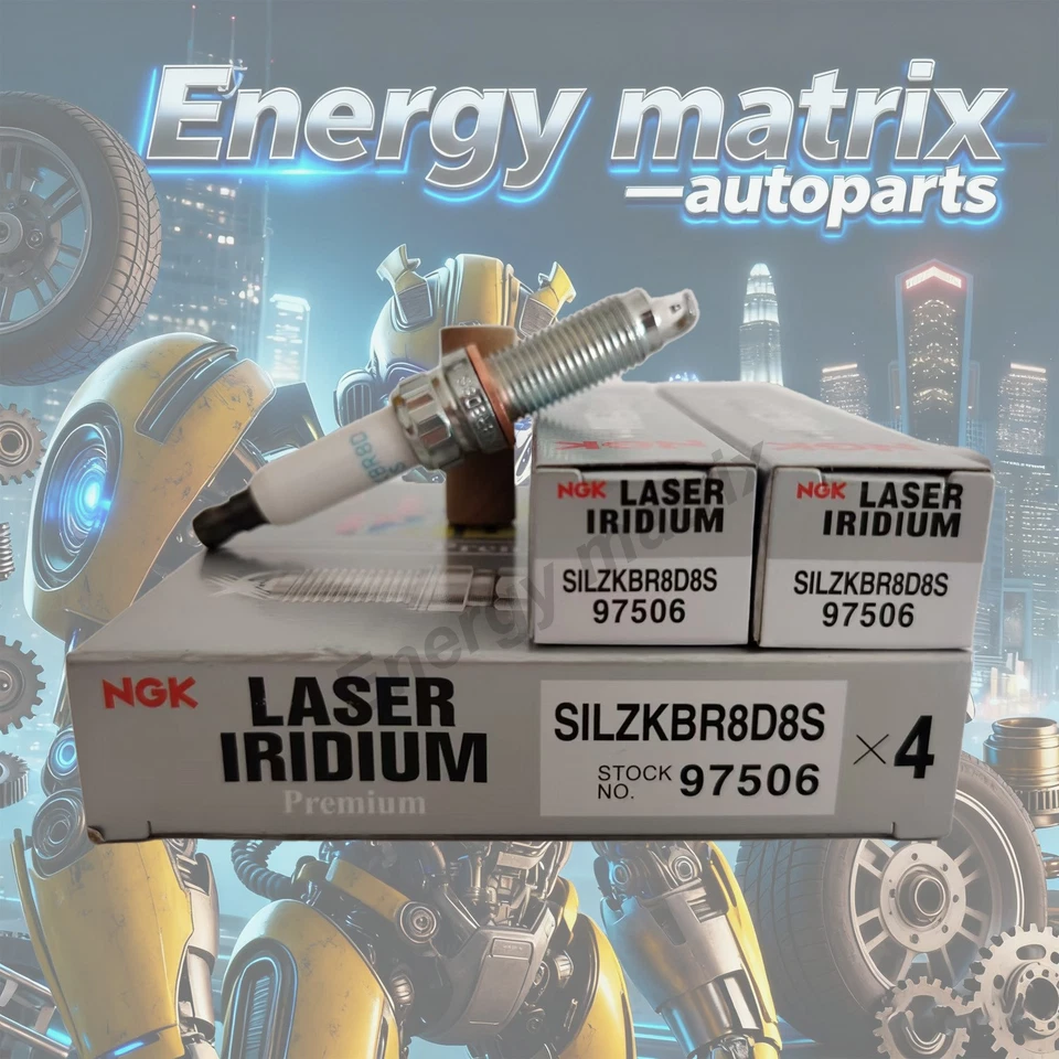 6X NGK97506Laser Iridium Spark Plugs SILZKBR8D8S for BMW N54 3.0L 135i 335i 535i - Image 1 of 4