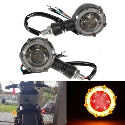 Luces LED de giro para motocicleta Harley Sportster Fatboy Softail Dyna Foto 1 de 4