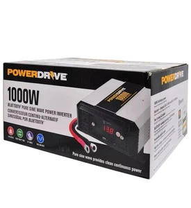 PowerDrive 1000 vatios Bluetooth onda sinusoidal pura inversor de energía PDIPS1000B NUEVO - Imagen 1 de 11