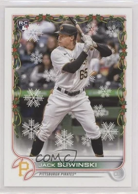 2022 Topps Holiday Mega Box Jack Suwinski #HW103 Rookie RC - Image 1 of 2
