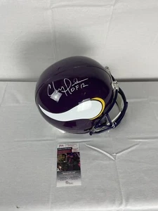 Chris Doleman Vikings Signed full size Inscribed “HOF 12” REPLICA helmet JSA COA - Picture 1 of 5