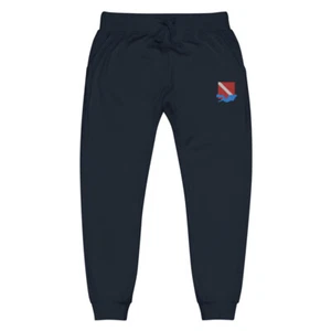 SweatpantsUnisex "Diver Down Flag" Embroidered Fleece Sweatpants - Picture 1 of 13