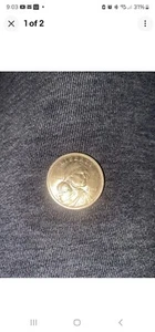 RARE 2000 P SACAGAWEA ONE DOLLAR US LIBERTY GOLD COLOR COIN - Picture 1 of 4