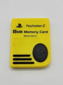 Playstation 2 Memory Card PS2 8MB Yellow Magic Gate Nyko TESTED AND WORKS - Picture 1 of 2