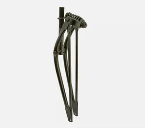26” BLACK CRUISER BICYCLE CUSTOM SPRINGER FORK VINTAGE SCHWINN BIKE 1" HEADSET - Picture 1 of 6