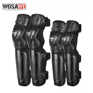 WOSAWE Knieellenbogenschoner Erwachsene Motorrad Motocross Racing Schutzschutzschutz - Bild 1 von 17