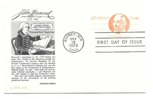 UY29 (10c + 10c) John Hancock reply card, Aristocrat Cachets, FDC - Picture 1 of 1