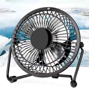 4" Portable USB Mini Fan Personal Small air Cooler Cooling Operated Desk Quiet - Picture 1 of 10