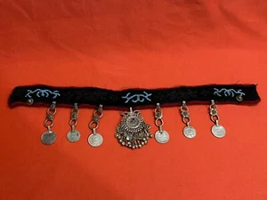 ANTIQUE OLD ALBANIA ORNAMENT WITH GEMESTONE DECORATED FOLK WEAR #005 - Picture 1 of 13