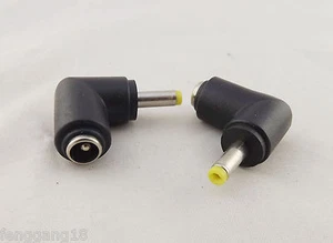 2x DC 5.5 x 2.1mm Female To 4.0 x 1.7mm Male Right Angle Power Adapter Connector - Picture 1 of 8