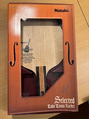 Tischtennis Holz Nittaku Accoustic - NEU - Griffform gerade - Bild 1 von 3