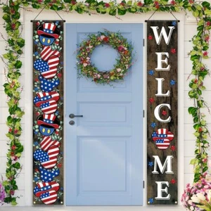 Memorial Day Decorations 4th of July Porch Banner Thank You Veterans Patrioti... - Picture 1 of 7