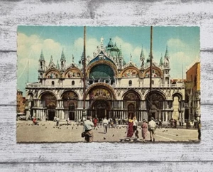AK Venezia Venedig Basilica San Marco Markuskirche Urlaub Architektur Postkarte - Picture 1 of 2