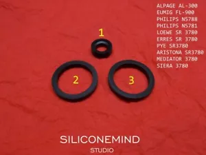 Neumáticos locos 3 piezas para Alpage AL300, Eumig FL900, Philips N5781, N5788 + CLONES - Imagen 1 de 4