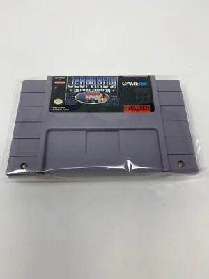 Jeopardy! - Deluxe Edition (Nintendo SNES) *AUTHENTIC CART ONLY - TESTED* - Image 1 of 3