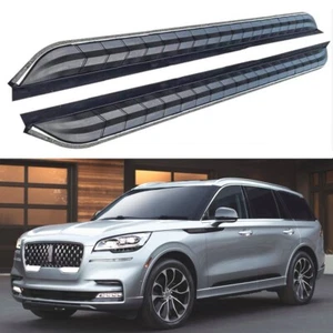 Running Board Side Step Pedals Nerf Bar Fits for Lincoln Aviator 2020-2023 2Pcs - Picture 1 of 8