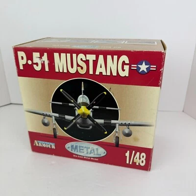 Collection Armour P-51 Mustang WW2 ACES Crow Metal Die Cast Airplane Model 1/48 - Image 1 of 4