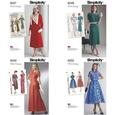 OOP Vintage Retro Simplicity Sewing Pattern Misses Dresses Size New YouPick - Image 1 of 2