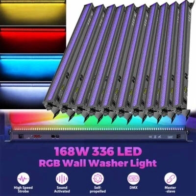 336LED RGB Stage Wall Wash Bar Light DMX DJ Party Disco Lights LED Beam Light - Image 1 of 4